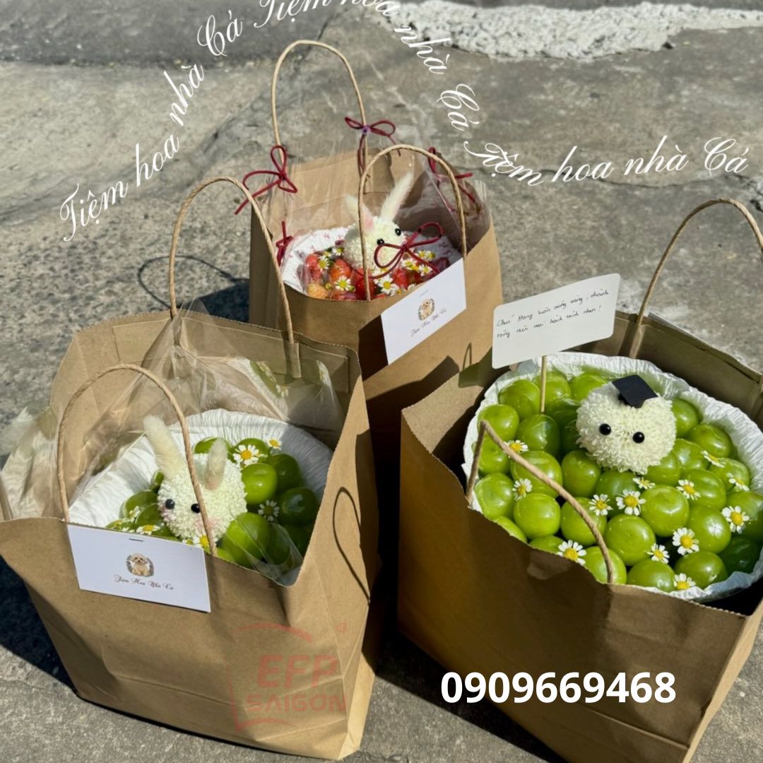 TÚI GIẤY KRAFT QUAI XÁCH SIZE LỚN ĐỰNG HOA, QUÀ TẶNG VÀ SẢN PHẨM KÍCH THƯỚC LỚN